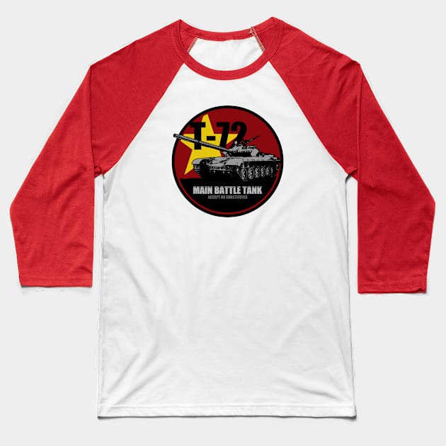 T-72 Tank Baseball T-Shirt by Firemission45